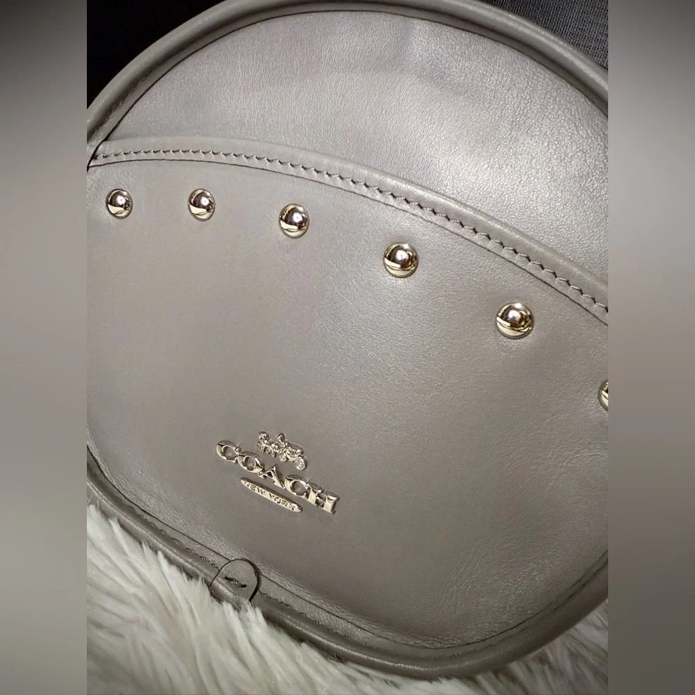 Coach Grey Canteen with Rivets, F39752
